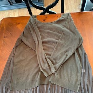 Torrid Pleated Back Sweater Blouse